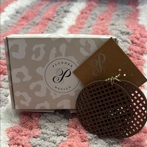 Plunder Wooden 2 1/2” Dangling Earrings